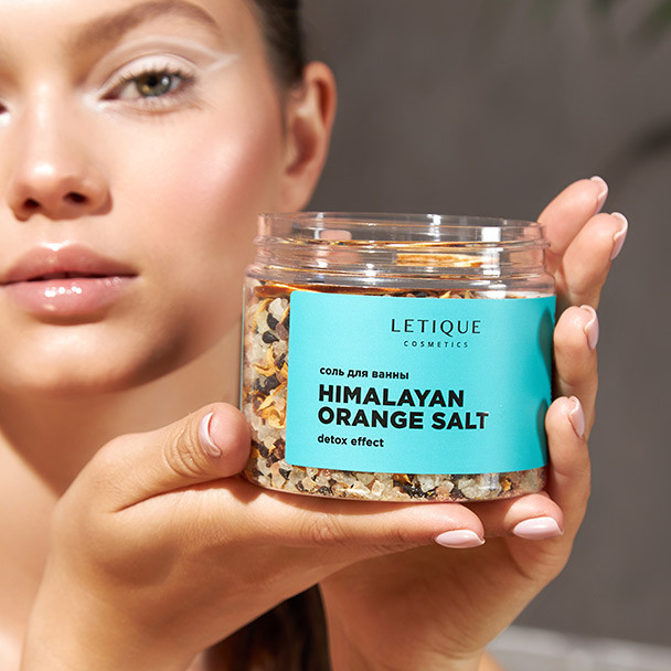 Антицеллюлитная детокс-соль для ванны HIMALAYAN ORANGE SALT
