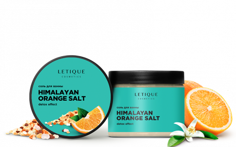 Антицеллюлитная детокс-соль для ванны HIMALAYAN ORANGE SALT