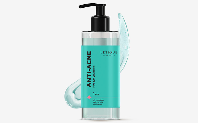 Гель для умывания себорегулирующий для лица ANTI-ACNE