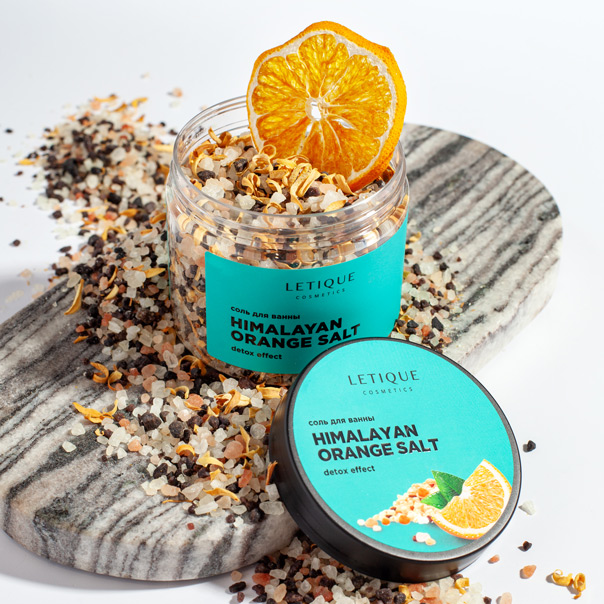Антицеллюлитная детокс-соль для ванны HIMALAYAN ORANGE SALT