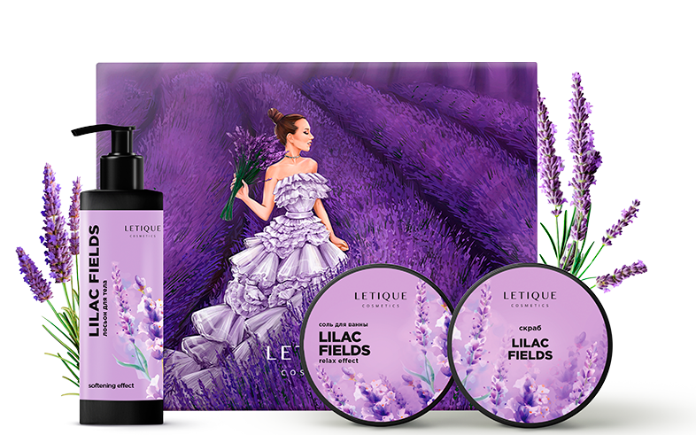 

Letique LILAC FIELDS SET, 480 г + 250 г + 150 мл